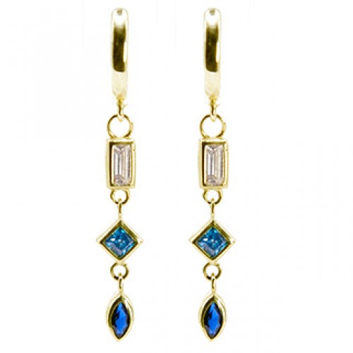 Gold earrings 10kt, GO7